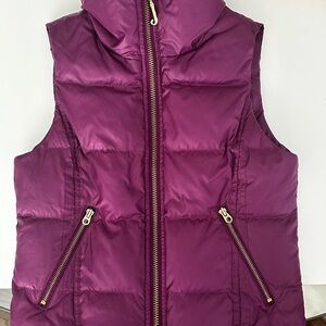 Juicy Couture Deep Purple Puffer vest Outerwear